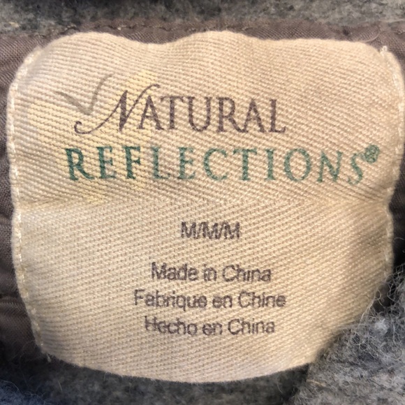 Natural Reflections- Wool zippered Hoodie- Size M - Picture 2 of 4